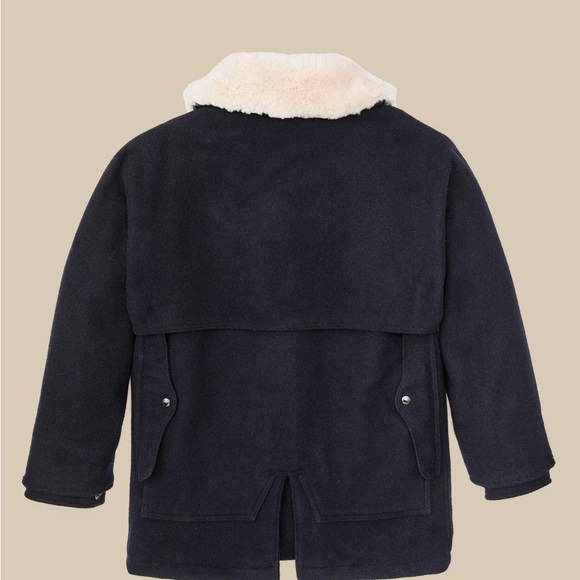 Filson LINED MACKINAW WOOL PACKER COAT with shearling collar - Picture 4 of 10